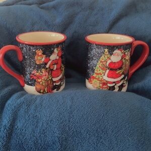 Christmas Santa Mugs (set of 2)